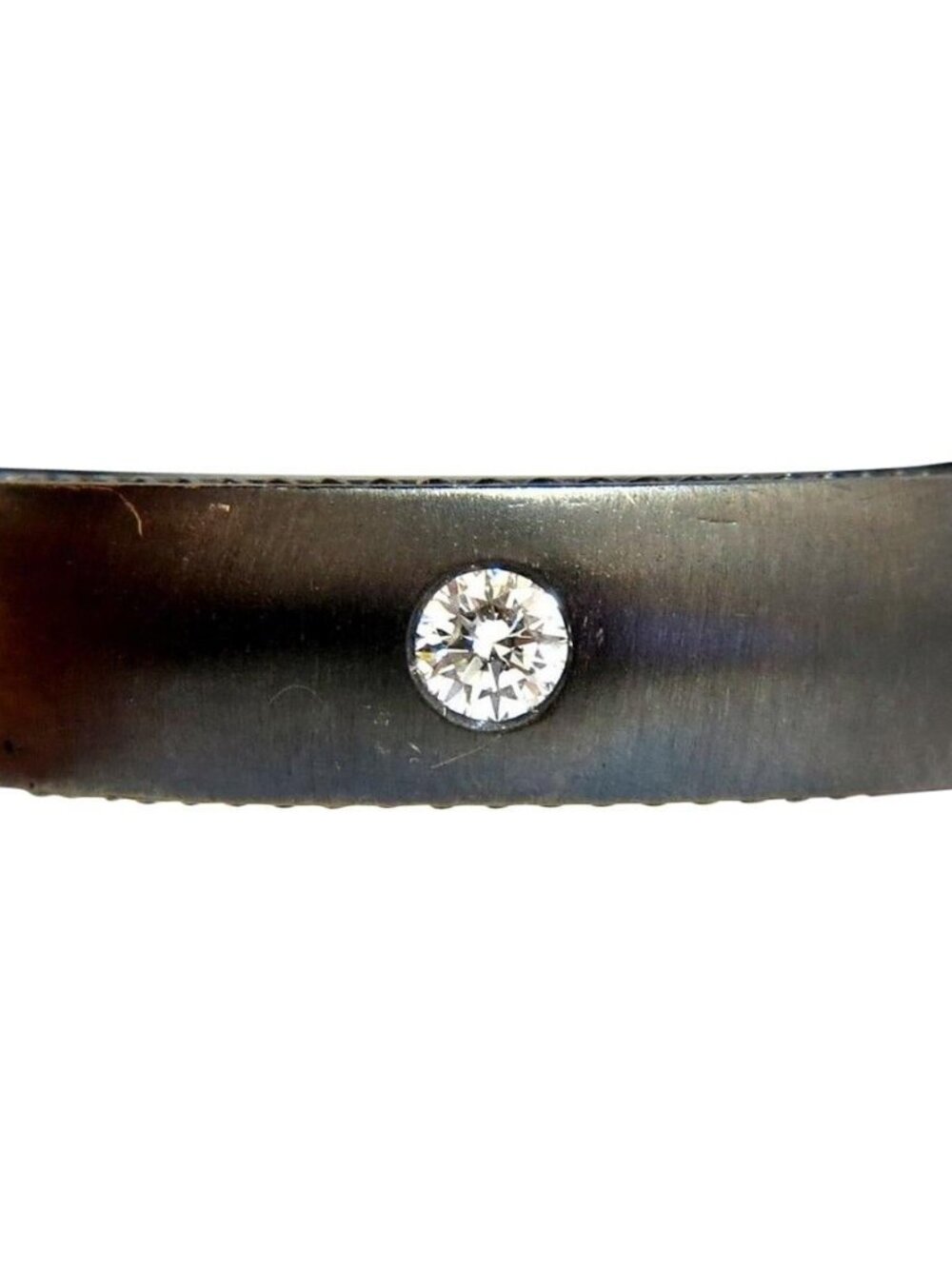 .65CT NATURAL DIAMONDS ETERNITY RING BRUSHED BLACKENED SILVER G/VS*